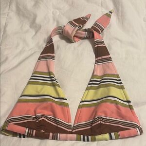 Striped Halter Bikini Top